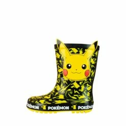 Character Black Pokemon Pikachu Printed Wellies