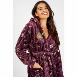 Character Purple Ladies Harry Potter Dressing Gown