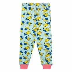 Character Blue Minions Short Sleeve Pyjamas With Frill Hem -Girl In Mind unnamed file 713