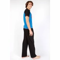 Character Black/Blue Mens Disney Marvel Captain America Pyjamas -Girl In Mind unnamed file 719