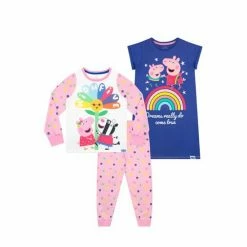 Character Pink Peppa Pig Pyjamas And Nightdress Set -Girl In Mind unnamed file 726