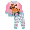 Character Pink & Blue Disney Spirit Long Sleeved Girls Pyjama Set -Girl In Mind unnamed file 823
