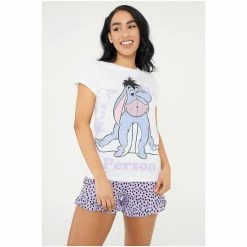Character Purple Disney Ladies Eeyore Short Pyjamas -Girl In Mind unnamed file 920